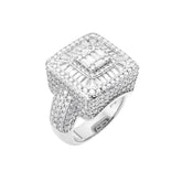Baguette Square Moissanite Ring Size 7